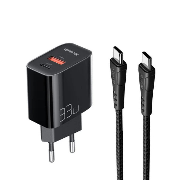 شارژر دیواری مکدودو مدل CH-0922 به همراه کابل تبدیل USB-C