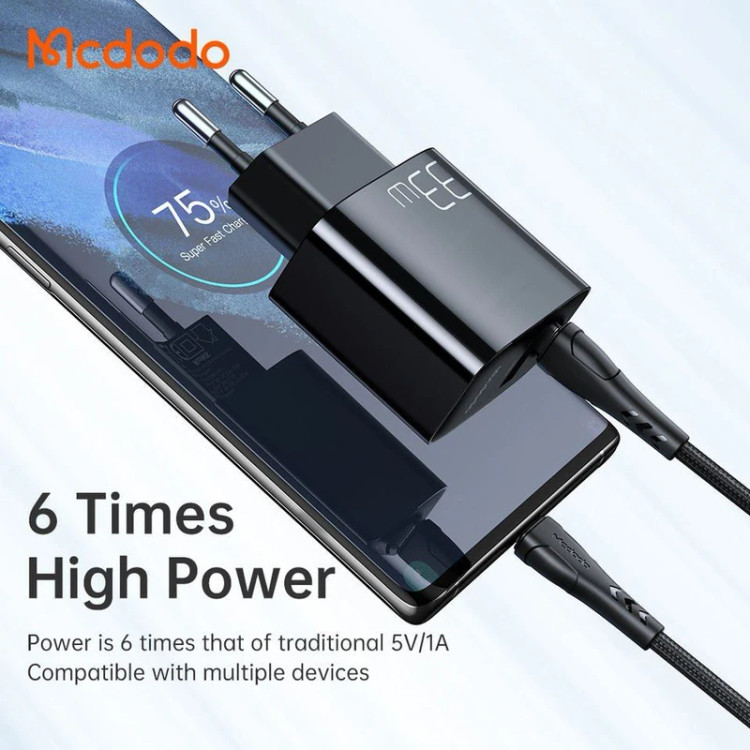 شارژر دیواری مکدودو مدل CH-0922 به همراه کابل تبدیل USB-C